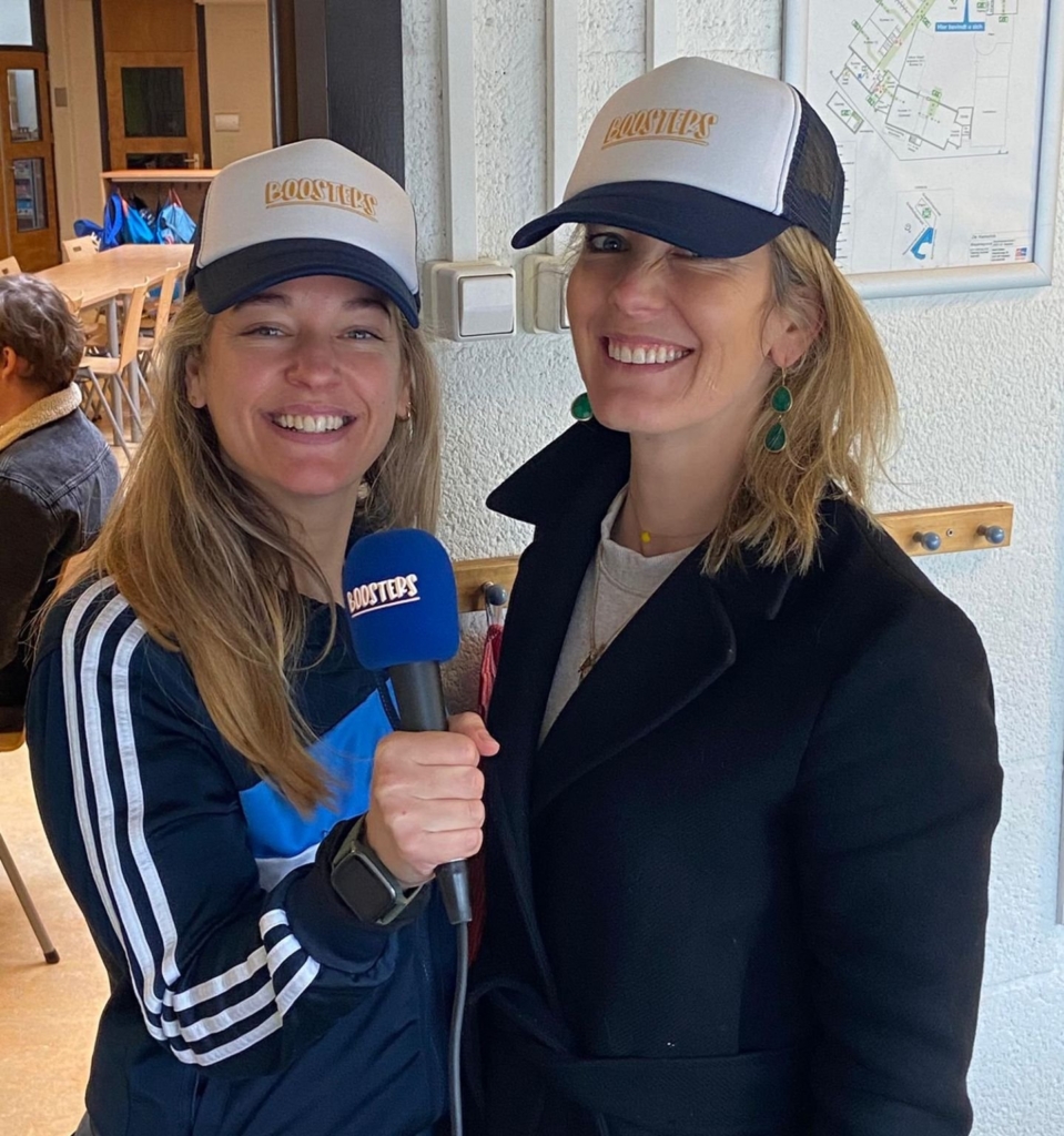 Interview met de Boosters-microfoon